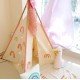 Rainbow embroidered Teepee tent