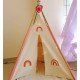 Rainbow embroidered Teepee tent