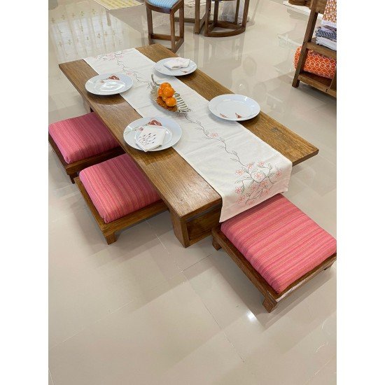 Japanese Style Dining Table (Set of 6)