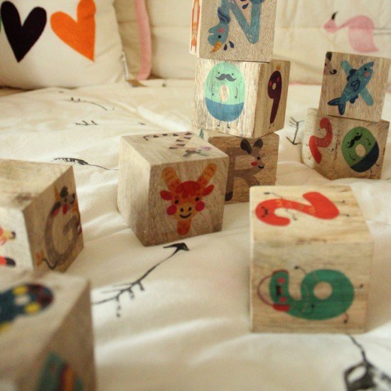 Alphabets & Numbers Wooden Blocks