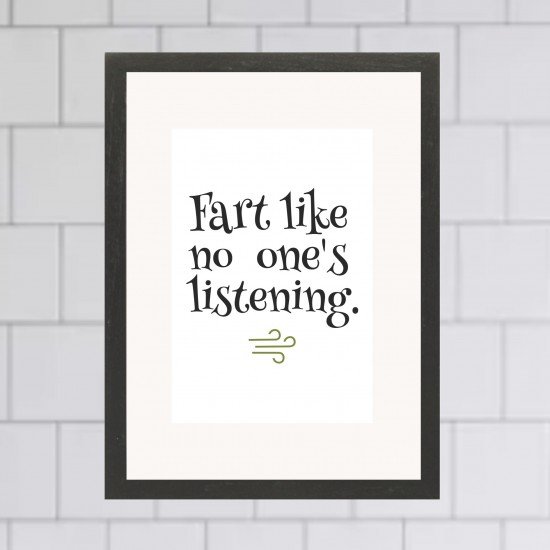 Fart Like no one is listening Frame