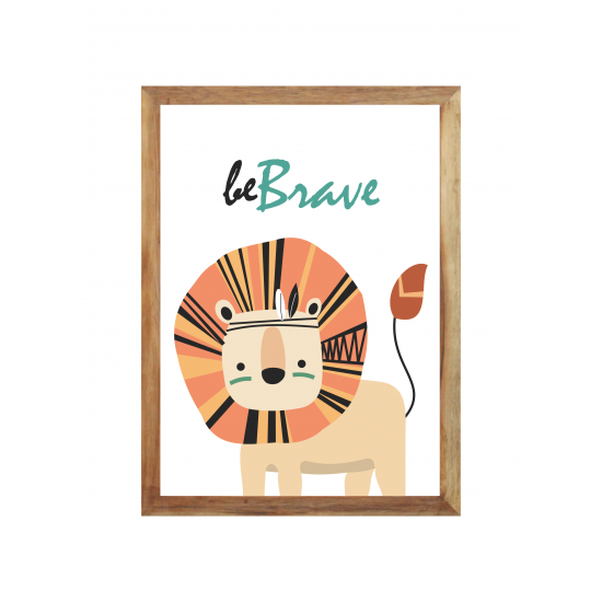 Brave Lion Wall frame