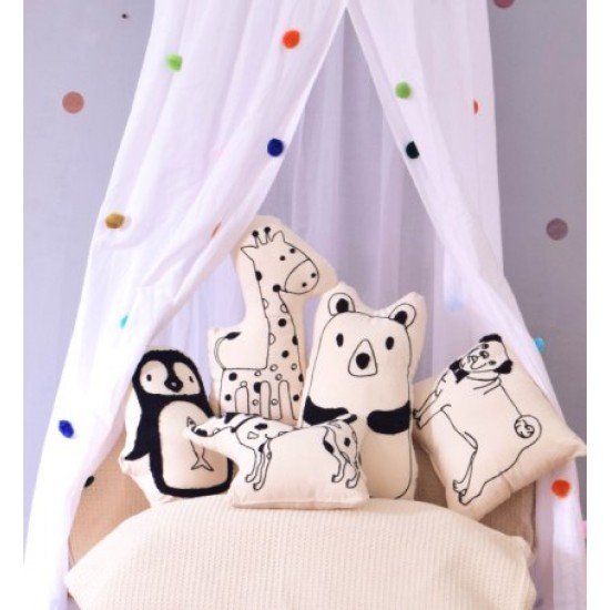 Dalmatian Dog Shape Cushion