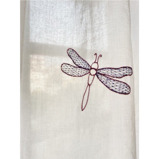 Dragonfly Embroidery Curtain