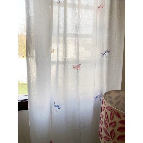 Dragonfly Embroidery Curtain