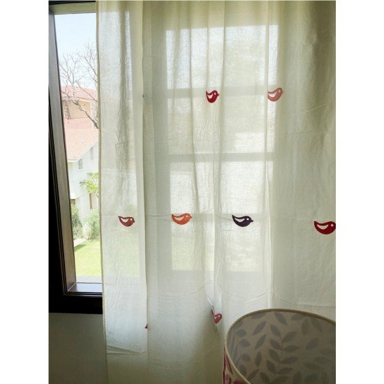 Bird Applique Curtain