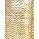 Zig Zag Mustard Printed Curtain