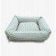 Green Zig Zag Pet bed