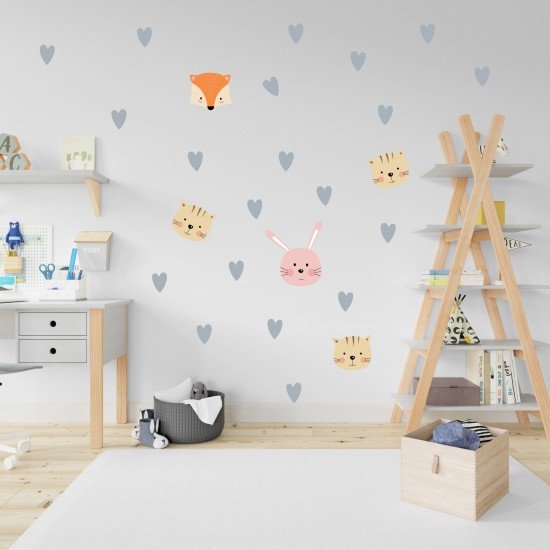 Kitty Fox Bunny Wall Decal