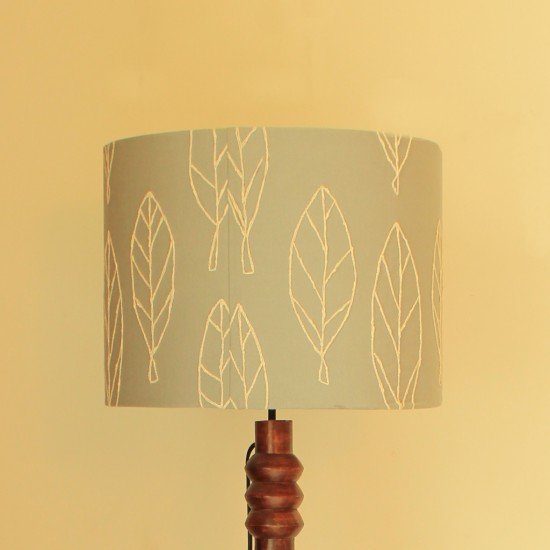 White Elm Embroidered Lamp Shade