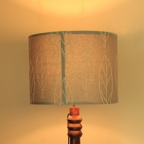 White Elm Embroidered Lamp Shade