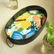 Butterfly Metal Oval Tray