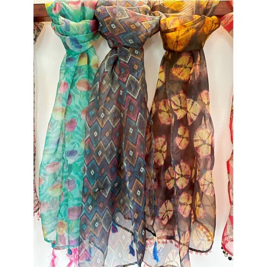 Circles Tie Dye Scarf