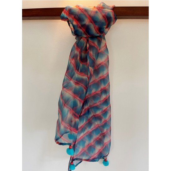 Blue wavy Scarf