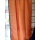 Solid Orange Art silk Curtain