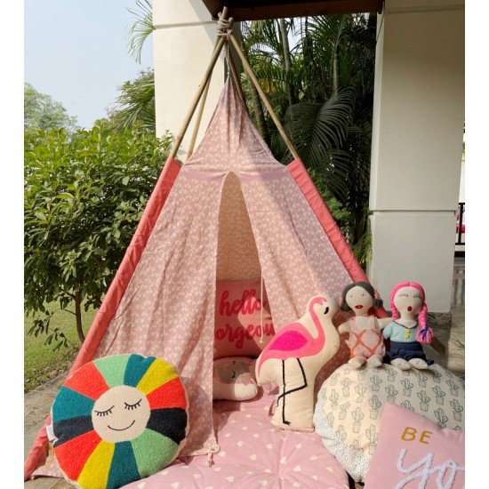 Lilac Flower Teepee Tent