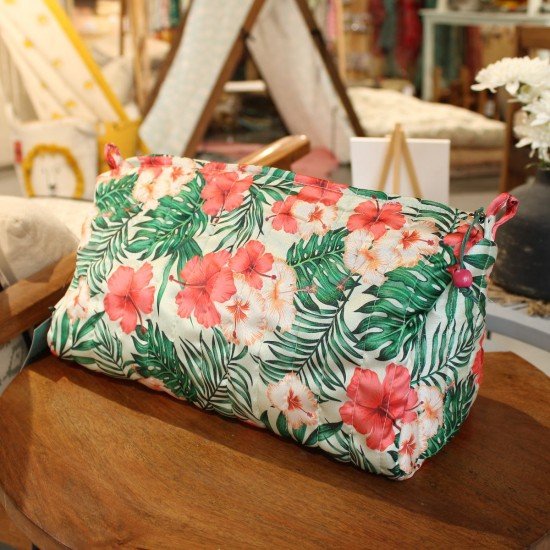 Tropical Quilted Utility Pouch