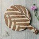 Round Leaf Wooden Platter