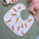 Carrot Embroiery bib