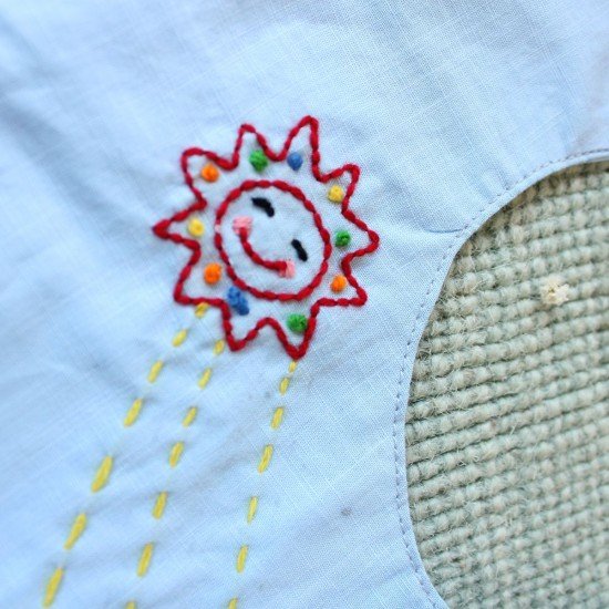 Car Katha Embroidery bib