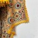 Yellow Geo Embroidered Phulkari Scarf 