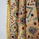 Yellow Geo Embroidered Phulkari Scarf 