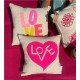 Love Multi Embroidered Cushion