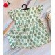 Dahlia Green Cotton Printed Dress