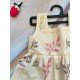 Floral Twig Cotton Embroidered Dress