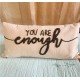 You Are Enough Embroidered Cushion