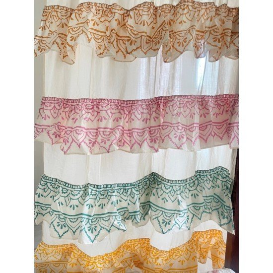 Vivid Frill Mandela Curtain