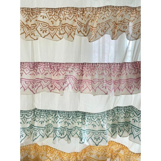 Vivid Frill Mandela Curtain