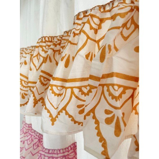 Vivid Frill Mandela Curtain