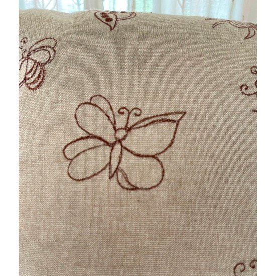 Bug Chambey Embroidered Cushion