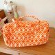 Orange Diamond Duffle Bag