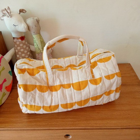 Mustard Waves Duffle Bag