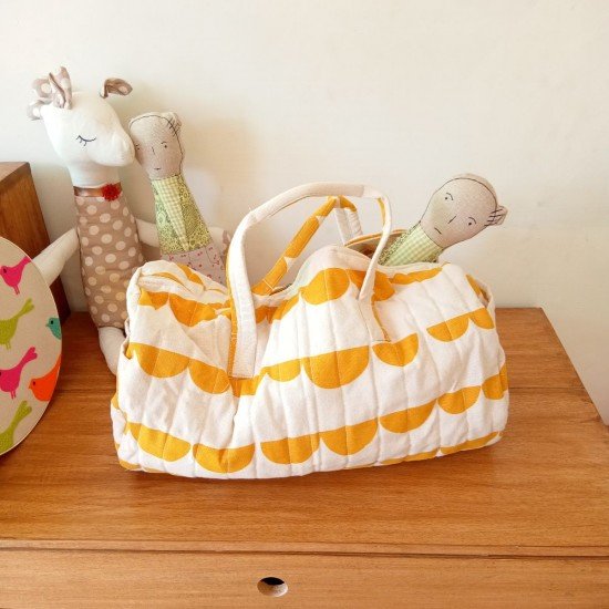 Mustard Waves Duffle Bag