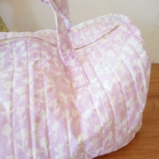 Lilac Leaves Duffle Bag