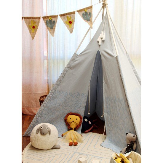 Blue Stripe Teepee Tent