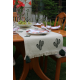 Cactus embroided Table Runner