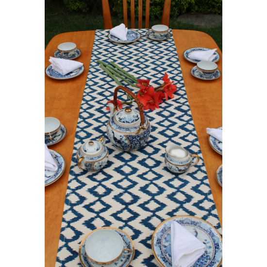 Ikat printed Table Runner