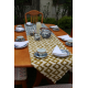 Dual Ikat printed Table Runner