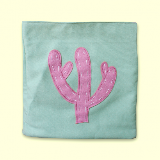 Cactus Applique Storage Bag