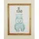 Be Kind Hippo Wall frame