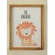 Be Brave Lion Wall frame