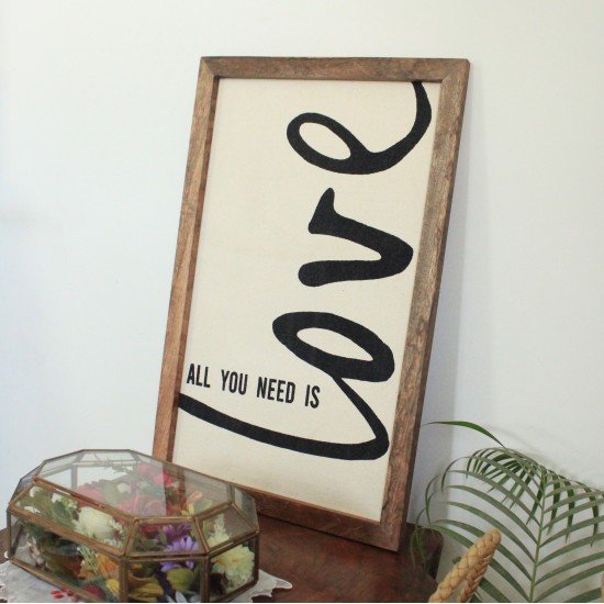 All you need is Love wall frame