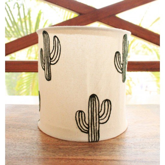 Cactus Embroidery Lamp Shade