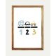 Cars 123 Wall Frame