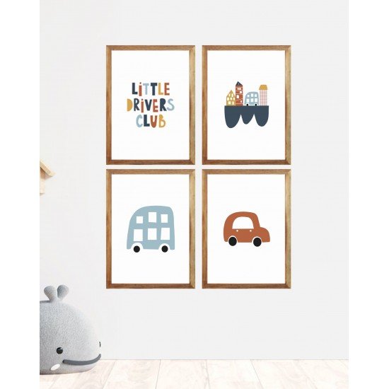 Little Driver's Club Wall Frame