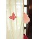 Butterfly applique Curtain with tassels